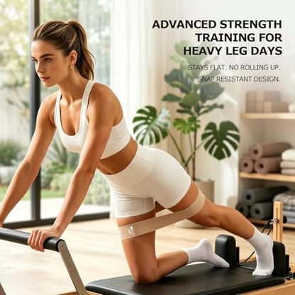 6-Pack Premium Natural Rubber Thickened Workout Resistance Bands Set for Home Gym & Physical Therapy, Anti-Snap Durable Exercise Bands for Full Body Strength Training, Legs, Glutes, Multi-Level - color: Light-6 Set-Amber Brown