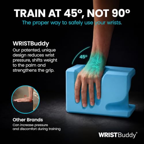 WRISTBuddy® Yoga Blocks 2 Pack, High Density Non-Slip, Hand-Shaped Design - color: Teal