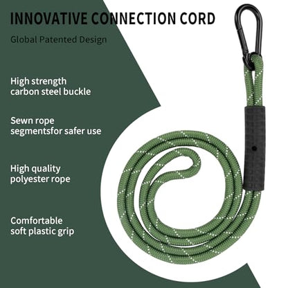 Heavy Duty Tree Swing Ropes, Hammock Tree Straps Hanging Kit, for Outdoor Swings Hammock Playground Set Accessories (2ft,25",Green,1Pack) - size: 25‘'(2ft)