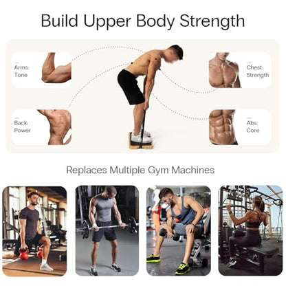 StrongTek Wooden Slant Board & Resistance Training Board Set – Adjustable Incline Stretch Board + Bamboo Exercise Platform for Strength, Rehab & Full-Body Workouts
