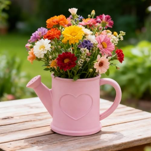 3D Watering Can Resin Mold Jar Silicone Epoxy Concrete Cement Mold | Heart Pattern Epoxy Concrete Cement Mold for Planter Pot Candle Holder Storage Jar DIY Home Decor Craft Decorations Gifts - color: Watering Can Resin Molds