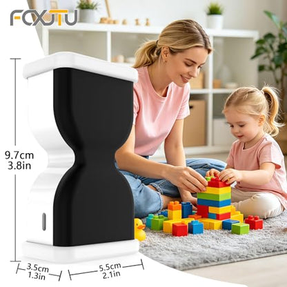 Digital Hourglass Timer for Productivity, Visual Countdown with Flight Flow - color: White