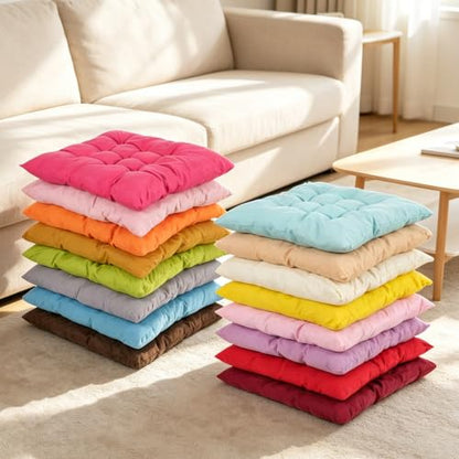 16 Pcs Square Floor Cushions for Classroom 15.7" Large Meditation Cushion Flexible Seating Floor Cushions Floor Pillows for Kids Sitting Pillows for Adults Yoga Living Room Chair Tatami Balcony