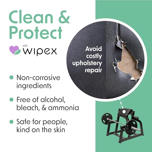 Wipex Plant Based Gym Wipes Dispenser Refill - 700 Count Fitness Equipment Wipes (Large 8x12) Lemongrass + Bucket, (Pack of 4 + Bucket) - size: 700 Count (Pack of 4), style: Original Lemongrass + Bucket