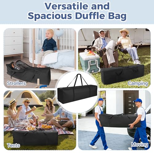 COOLBEBE 56" Sports Duffle Bag - 216L Extra Large Travel Duffel Luggage Bag - size: 56" x 14" x 17"