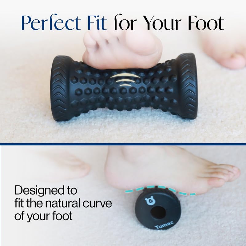 Tumaz Foot Roller for Deep Tissue Massage & Reflexology - color: Diamond(black)