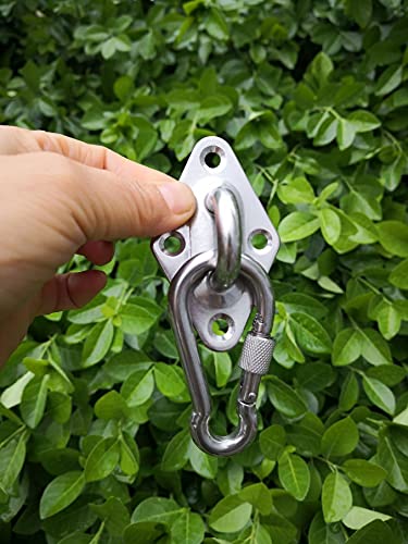Hammock Hanging kit Stainless Steel 316 Hammock Hooks Heavy Duty with Screw Bolts, Hammock Wall Hooks for Wall/Ceiling Mount,for Hammock Chair Hanging/Swing Hanging,2 Pack