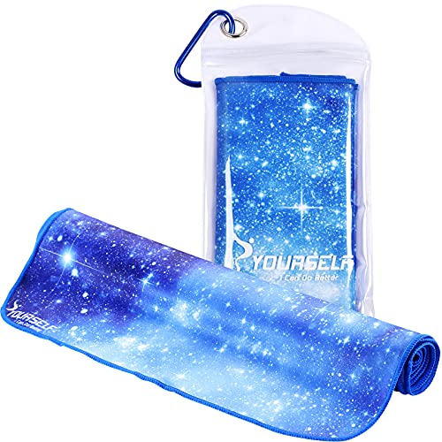 SYOURSELF Cooling Towel, Cooling Towels for Neck,40" x 12"Ice Towel for Instant Cooling Relief, Soft Breathable Chilly Towel, Perfect Yoga, Golf, Sports, Gym, Athletes Towel (1PC-BStarry) - color: Bstarry