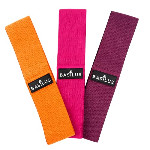 3-Pack Fabric Resistance Bands for Legs & Glutes – Exercise Bands for Workout, Strength Training, Yoga, Pilates & Fitness - color: Terracotta, Fuchsia Crush, Royal Amethyst