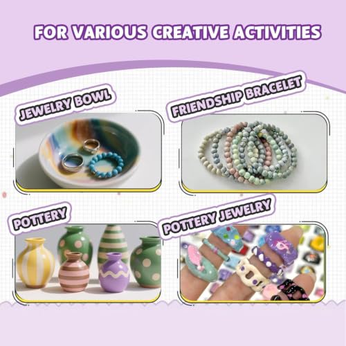 3 PCS Air Dry Clay - 3.3lbs Natural Modeling Pottery Clay for Wheel | Kids Arts & Crafts Supplies
