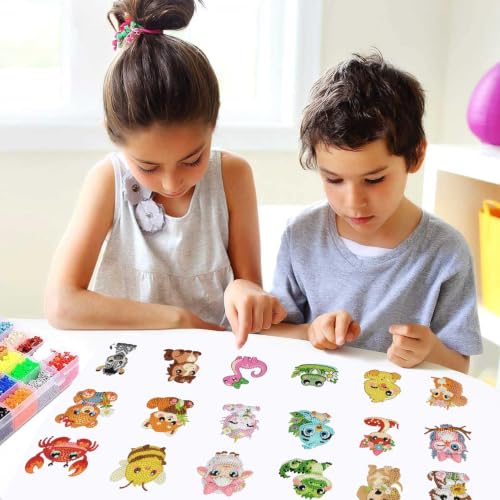 30Pcs Animal Diamond Painting Magnets Kits for Adults, Cute Animal Diamond Art Magnet Kits for Beginners, 5D DIY Rhinestone Elephant Cow Refrigerator Magnetic Sticker for Crafts Fridge Gifts