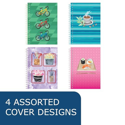 ROARING SPRING Lifenotes Personal Notebook, 7" x 5", 80 Sheets of Recycled Pastel Paper, Spiral Bound, College Ruled, Perforated (Case of 24 - style: 1 Case
