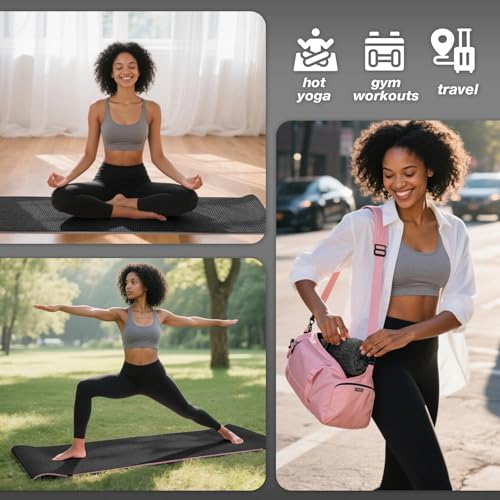 Hot Yoga Mat Towel, Non-Slip Grip Microfiber 28x72in - color: Black, size: 28 inch X 72 inch