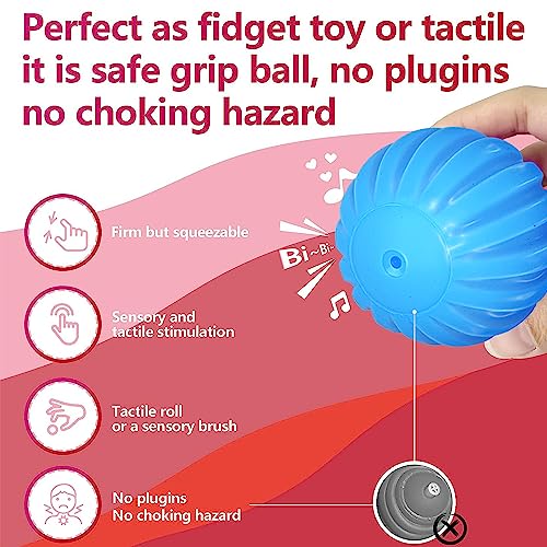 Montessori Toys for Babies 3 Months+, Baby Balls 3 to 12 Month for Babies & Toddlers 3M+, Textured Multi Ball Set Colorful & Soft Squeezy Sensory Toys. Stress Relief Balls for Infant (4 Pack) - style: Bright Multicolor 4 Balls