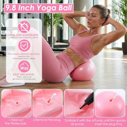 Pilates Kit for Home Workouts Pilates Equipment Set with Ring and Ball