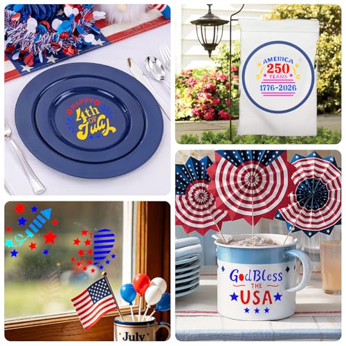 72 PCS 3x3 Inch Independence Day Stencils for Painting - Reusable USA Flag Patriotic Painting Templates, Red White and Blue Party Supplies for 4th of July Memorial Day Painting Stencil - style: 72 PCS Independence Day