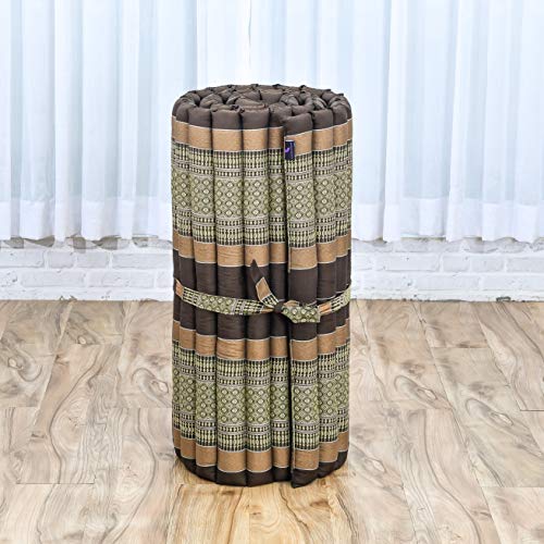 Leewadee Thai Roll Mat 75 x 28 inches Kapok Firm - color: Sf10 - Brown, size: M: 75x28"