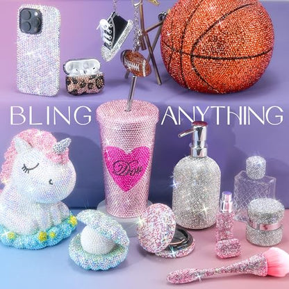 35000 Pcs Resin Jelly Rhinestones Kit, Multicolor 3mm Flatback Rhinestones with 4 Pcs B7000 Jewelry Glue & Tools, All-in-One Bedazzling Kit for DIY Arts & Crafts Gifts - color: 24 Colors 3mm