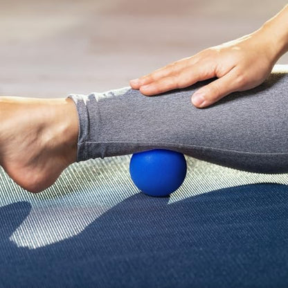 2-Pack Firm Lacrosse Massage Balls (Green&Blue) - color: Green&blue