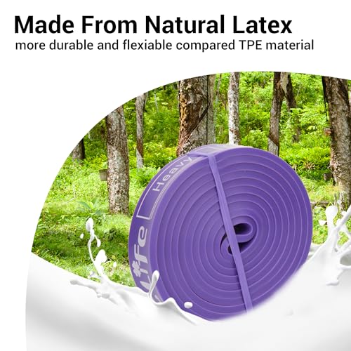 TheFitLife Pull Up Assistance Bands Heavy Duty Resistance Bands for Workout - color: Purple