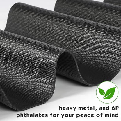 Nuanchu Yoga Mat Roll 24 inch Width, 4mm Thick Non Slip Exercise Mat, Large Anti Tear Gym Flooring for Home Workout, Fitness, Senior Dog Floor Protection - size: 100ft
