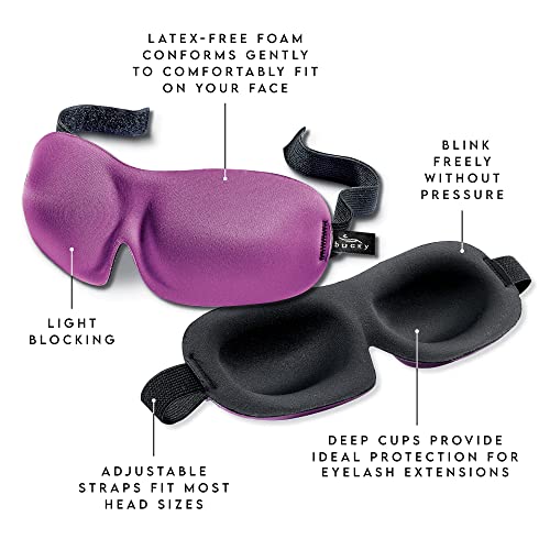 Bucky 40 Blinks No Pressure Eye Mask for Travel & Sleep - color: Green