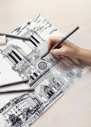 Conté à Paris Graphite Drawing Pencils, Set of 2, HB and 2B - style: Blister pack of 2 graphite plates