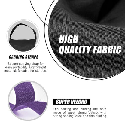145 LBS Canopy Weights Sand Bags, 4-Pack Sand Bags for Weight Outdoor Advertising Tent Sunshade Fixed Windproof Pop up Canopy Tent Weights (Black-Purple Straps) - color: Black-purple straps