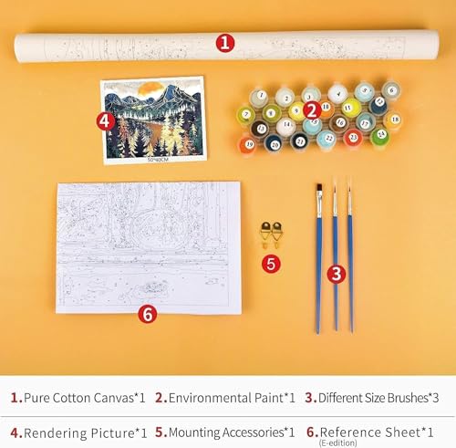 QUITEDEW Paint by Numbers Kit for Adults,Times Square Adult Paint by Number Kits,Street Scenery,Manhattan Square Painting by Number Adult City Night View 16 x 20 Inch - color: A1-a city