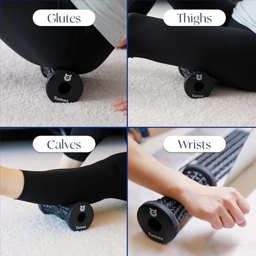 Tumaz Foot Roller for Deep Tissue Massage & Reflexology - color: Jewel (Black)