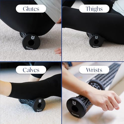 Tumaz Foot Roller for Deep Tissue Massage & Reflexology - color: Jewel (Black)