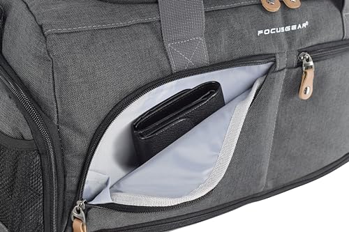 Ultimate Gym Bag 2.0: The Durable Crowdsource Designed Duffel Bag with 10 Optimal Compartments Including Water Resistant Pouch - color: Charcoal, size: Medium (20")