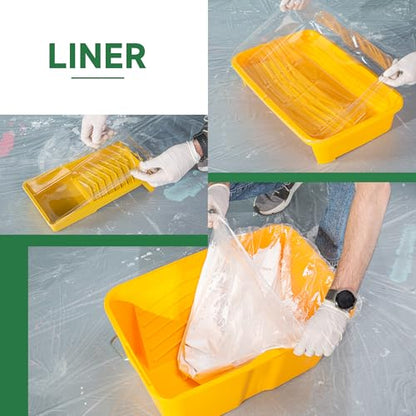 VOOMEY 28PCS 18 Inch Paint Roller Kit, Large Roller with Extension Pole | Complete Painting Set with Bucket and Tray for Fast Coverage on Walls, Ceilings and Large Interior Projects - size: 18inch 28pc
