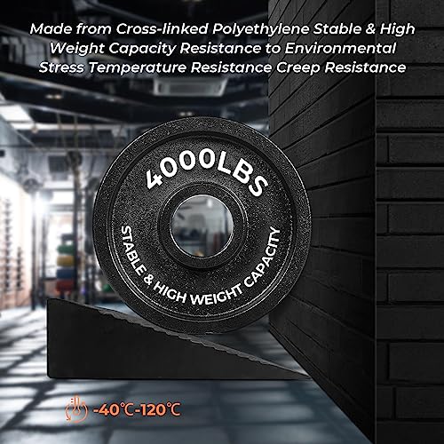 Squat Wedge Block, One-Piece Slant Board for Heel Elevated Squats Item Highlight: 27 x 10 in, 15° slant board; 6 silicone pads; calf stretches, deadlifts & mobility; 4,000 lb pressure-tested