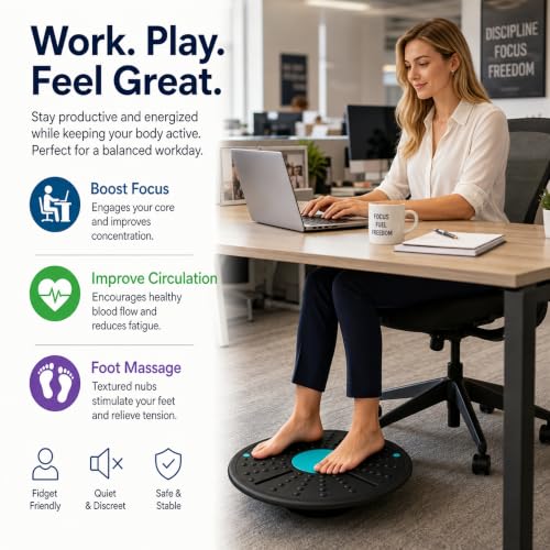 Wobble Exercise Balance Board, No-Skid Surface