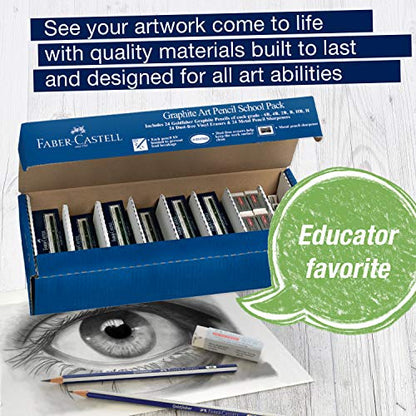 Faber-Castell Creative Studio Graphite Classroom Pack, 144 Pencils