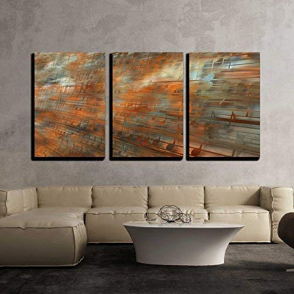 wall26 - 3 Piece Canvas Wall Art - Musical Background - Modern Home Art Stretched and Framed Ready to Hang - 24"x36"x3 Panels - color: Artwork - 02, size: 36" x 24" x 3 Panels