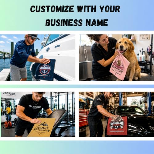 Custom Rally Towel, Personalized Team Towel (5 Pack, Single Sided)