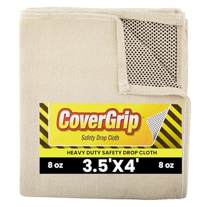 Quick Drop 8 oz Canvas Safety Drop Cloth, 3.5' x 4' - size: 3.5’ x 4’, style: 8 oz