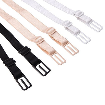 Women's Non-slip Elastic Bra Strap Holder Racer Back - Conceal Straps - color: Multicoloured-6pcs
