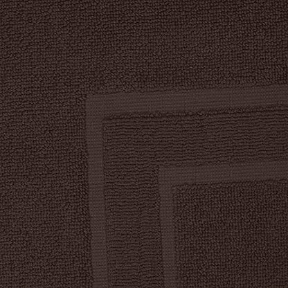 GLAMBURG Premium Cotton 20x32 inch 2-Pack Bath Mats - 100% Ringspun Cotton - Luxury Hotel & Spa Quality - 800 GSM - Durable Soft Highly Absorbent - Machine Washable - Chocolate Brown - color: Chocolate Brown