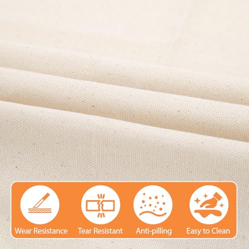 61" X 108"(3 Yard) Natural Cotton Duck Canvas Fabric (7oz) | Fabric for Painting, Sewing, Bags Making, Arts & Crafts - color: 7oz, size: 3 Yard
