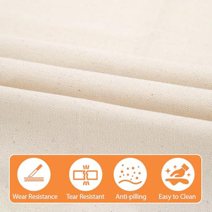 61" X 108"(3 Yard) Natural Cotton Duck Canvas Fabric (7oz) | Fabric for Painting, Sewing, Bags Making, Arts & Crafts - color: 7oz, size: 3 Yard