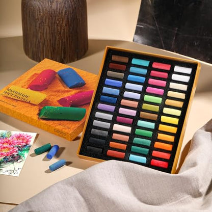 Paul Rubens Soft Pastels, 48 Colors Pastels for Artists and Beginners | Vibrant Colors, Fine Smooth Texture, Easy Blending, Strong Adhesion - style: 48 Colors