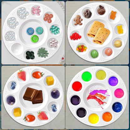 20Pcs Paint Tray Palettes, Plastic Paint Pallets, Watercolor Palette | [Painting Tray for Painting Party][DIY Craft and Art Painting]