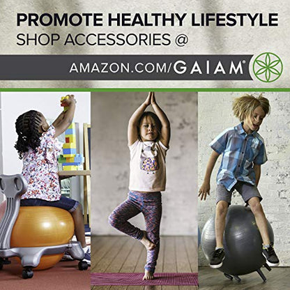 Gaiam Kids Printed Yoga Mat, Non-Toxic, Fun Design, 3mm - color: Chomper