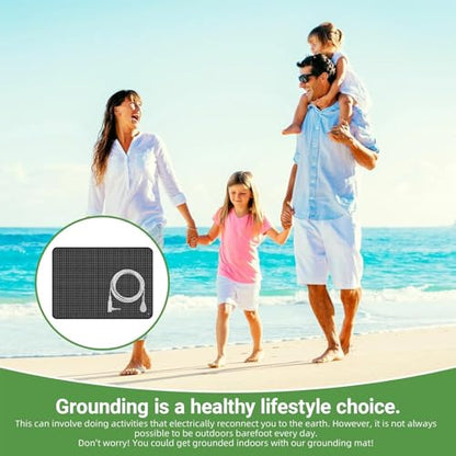 Grounding Mat, Grounding Mat for Bed,Grounding Bed Mat with Grounding Cord, Earth Pad Grounding Mat, Grounding Pad for Improving Sleep