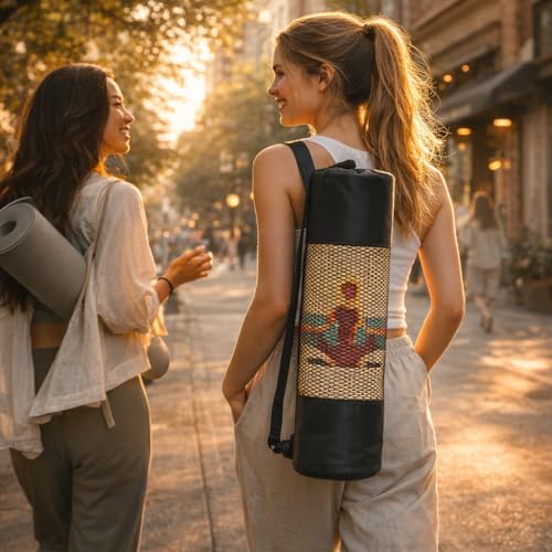 Yoga Mat Bag, Lightweight Mesh Net with Adjustable Strap for Comfortable Carrying for Yoga Mat, Snorkel Tube