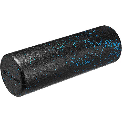 Amazon Basics High Density Foam Roller for Exercise and Recovery, 18 Inches, Blue Speckled - color: Blue Speckled, size: 18-Inch