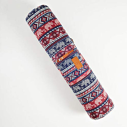 #DoYourYoga Full-Zip Exercise Yoga Mat Carry Bag with Multi-Functional Storage Pockets »Sunita« - color: Indian Elephant